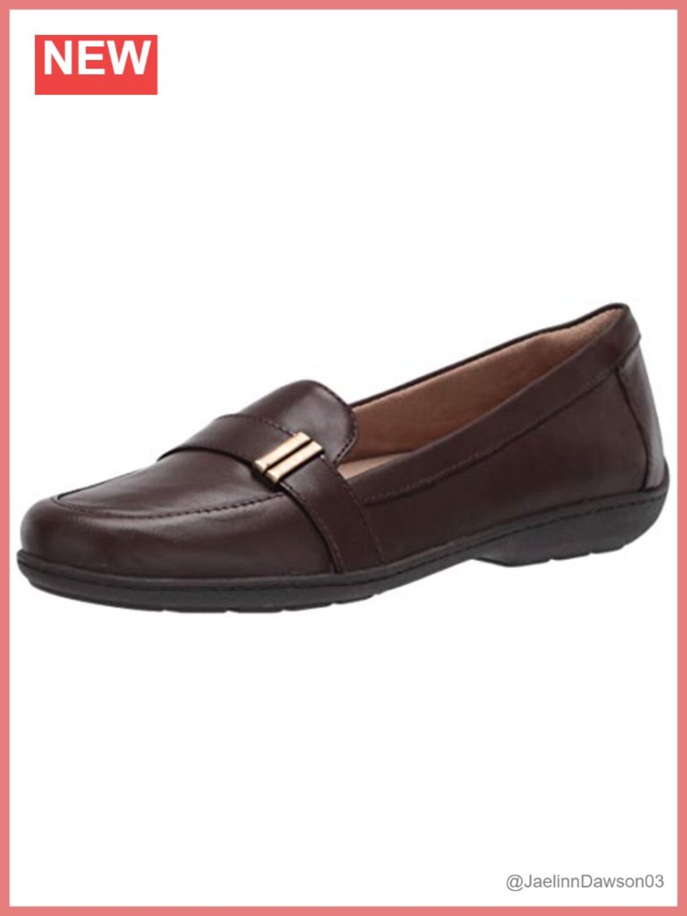 Naturalizer Women's Kentley Memory Foam Leather Slip-On Loafer Flats